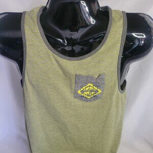 SPLIT Boys Youth Vertical Striped Tank Top (Size M)